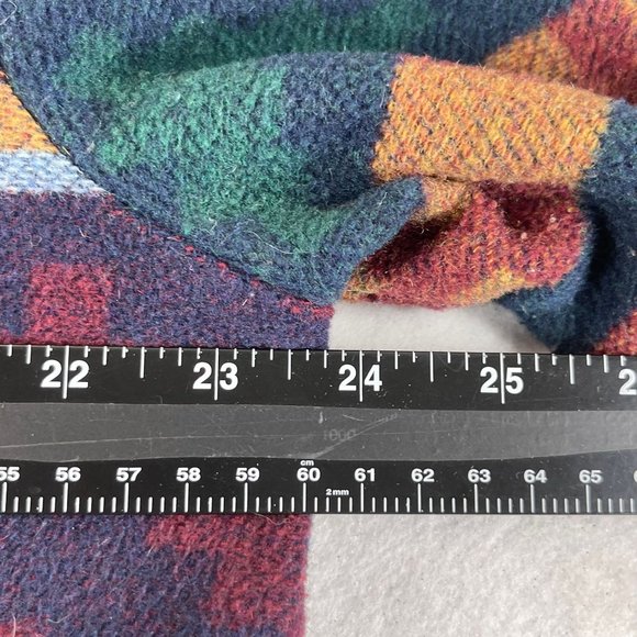 Vintage KATE BROOKE Womens 18 Wool Aztec Southwest Blanket 80s Pockets Blazer - Picture 8 of 12